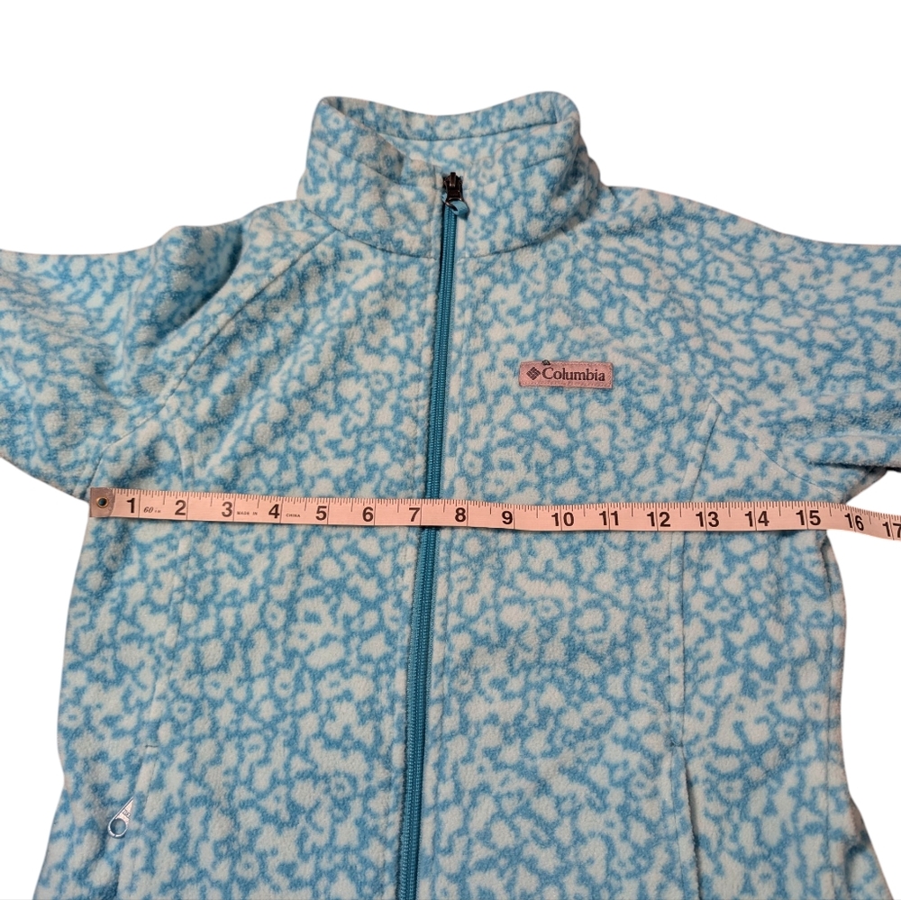Columbia Kid's Patterned Fleece Jacket Size Medium 10/12 - Picture 8 of 11